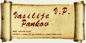 Vasilije Pankov vizit kartica
